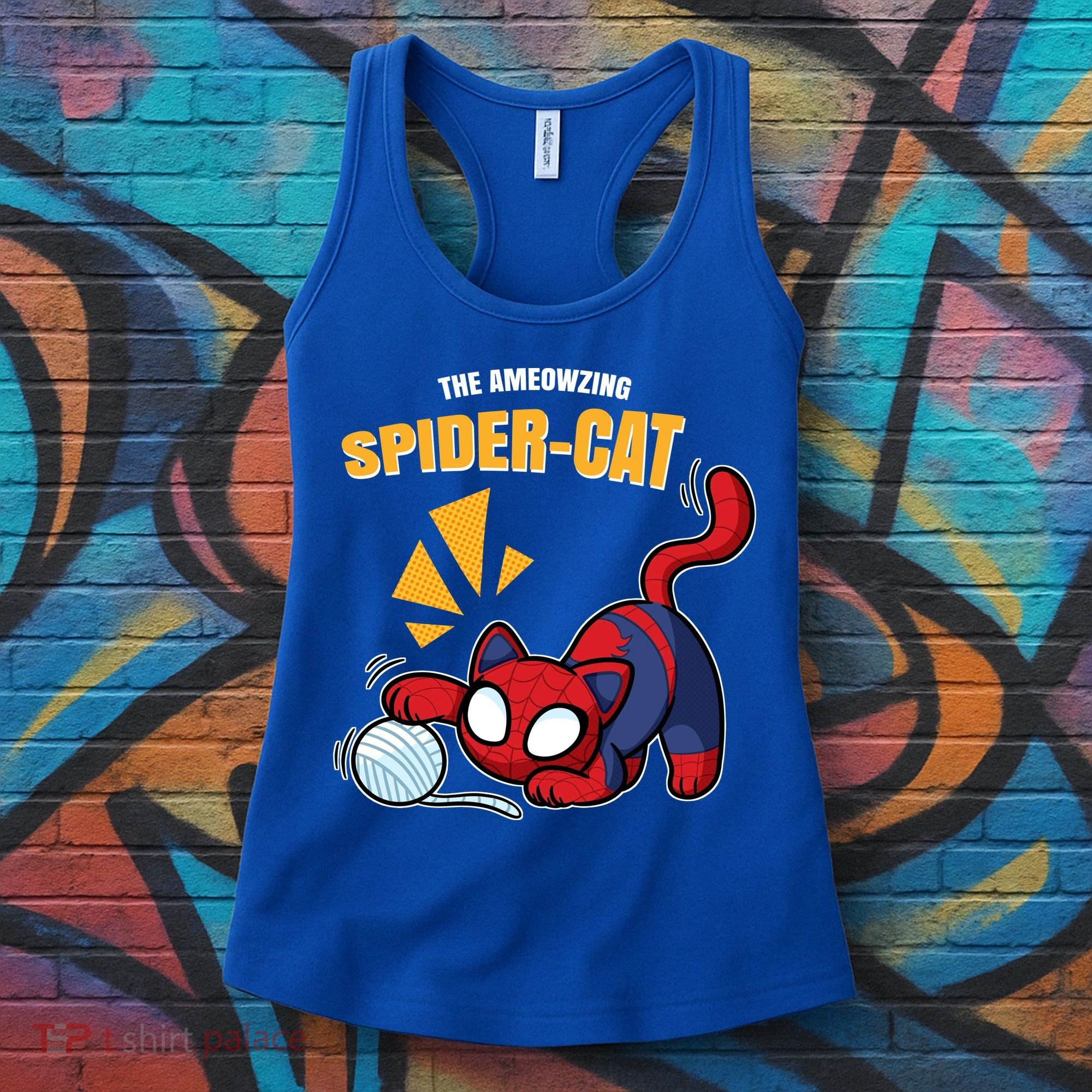 Spider Funny Amazing Spider Cat Meme Women's Tank Top