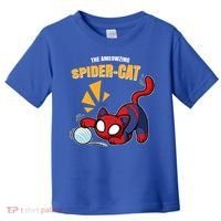 Spider Funny Amazing Spider Cat Meme Toddler T-Shirt thumb 0