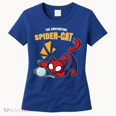 Spider Funny Amazing Spider Cat Meme Women's T-Shirt