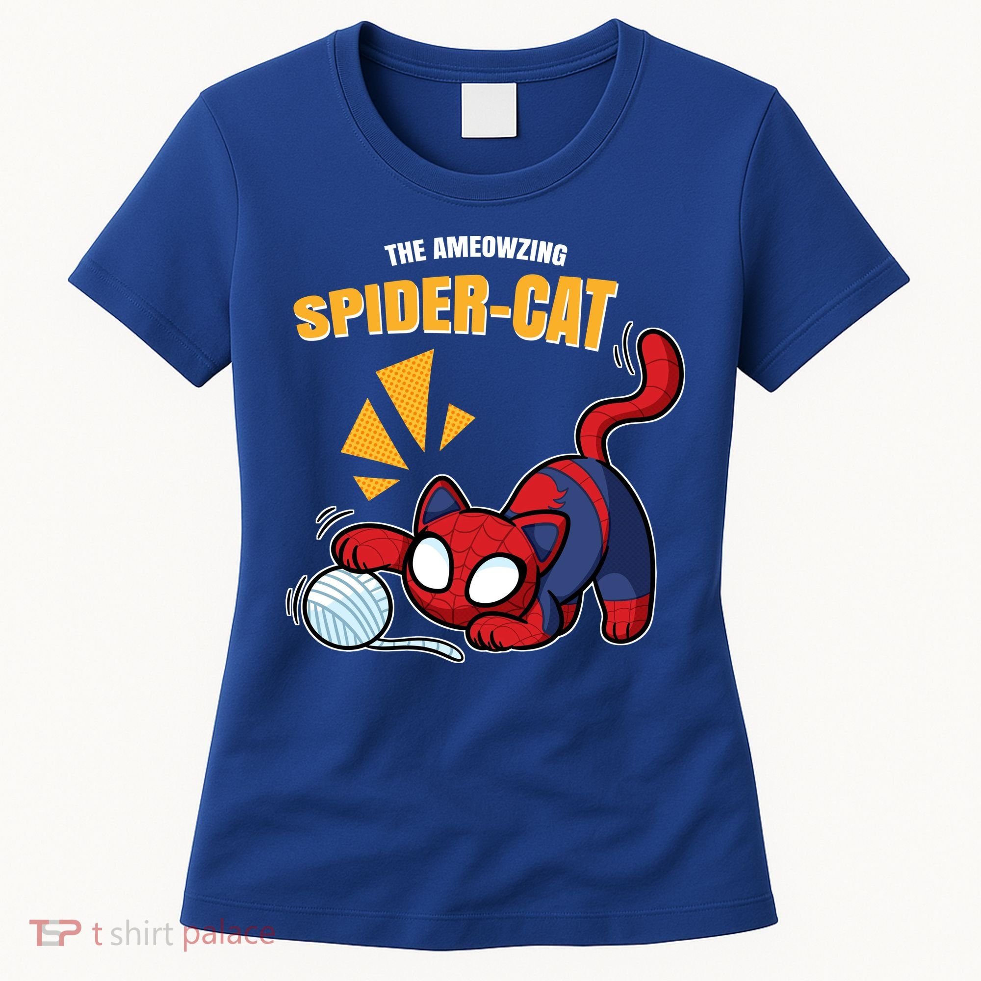 Spider Funny Amazing Spider Cat Meme Women's T-Shirt