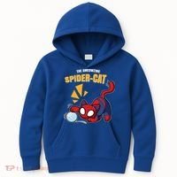 Spider Funny Amazing Spider Cat Meme Kids Hoodie thumb 0