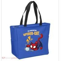 Spider Funny Amazing Spider Cat Meme Tote Bag thumb 2
