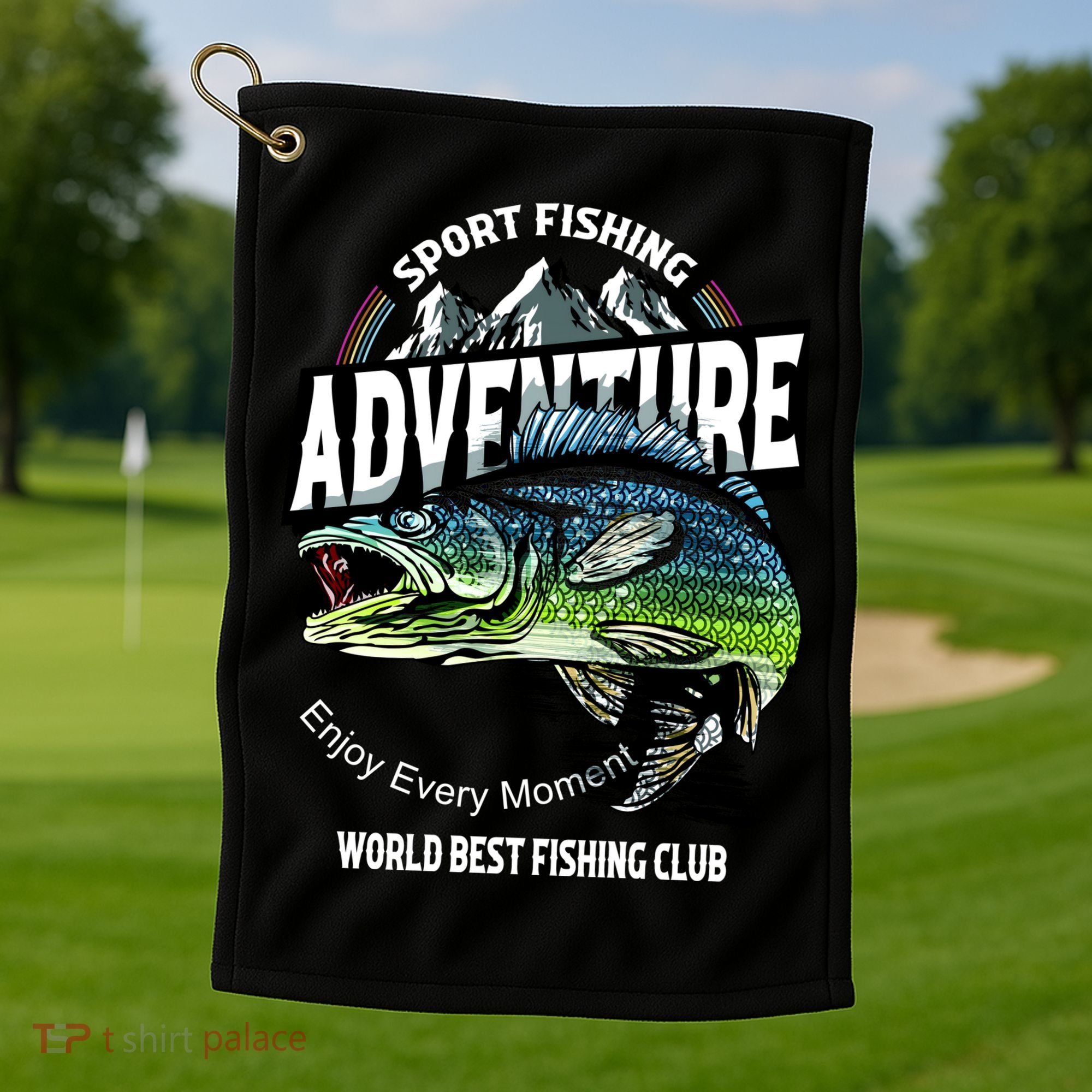 Sport Fishing Adventure Golf Towel