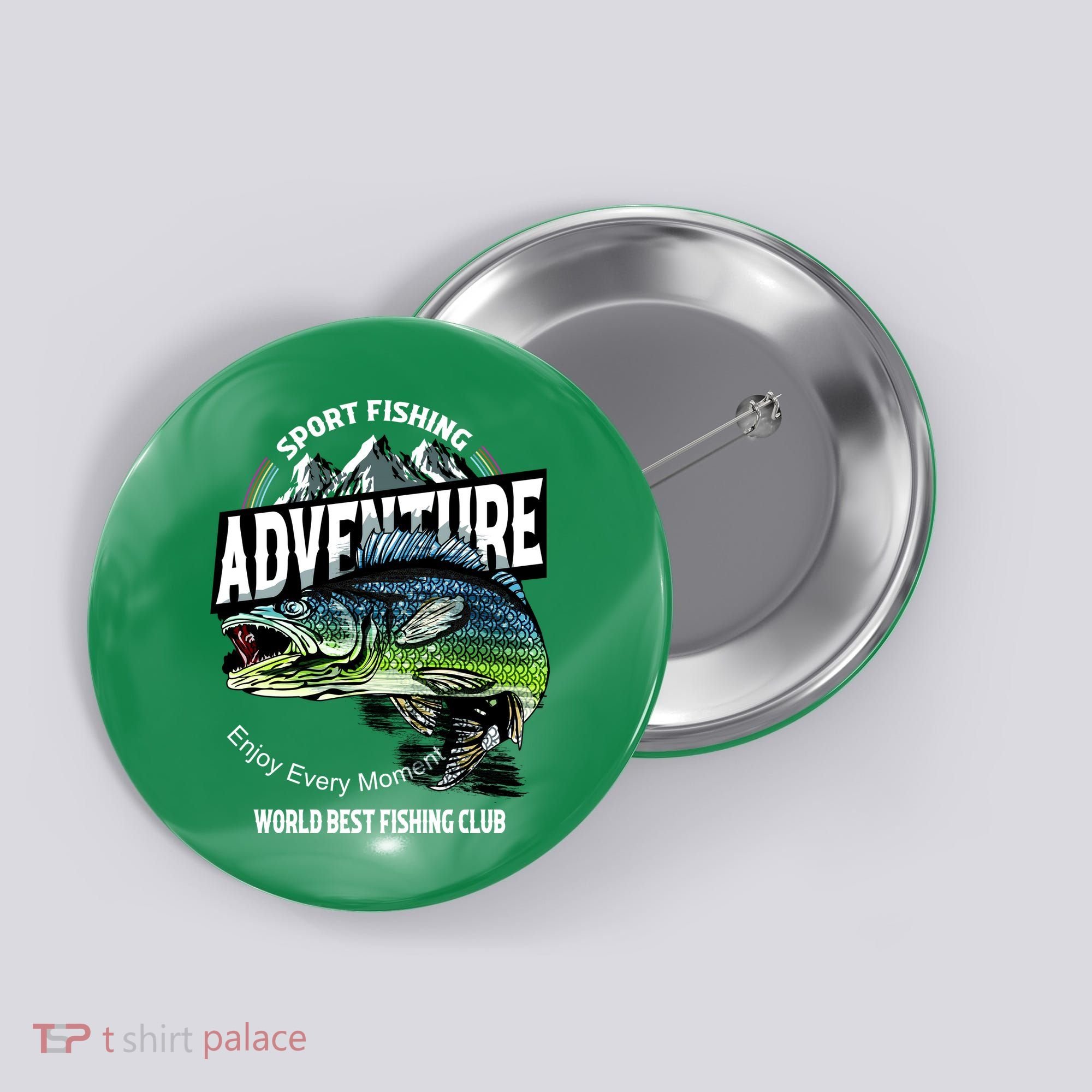 Sport Fishing Adventure Button