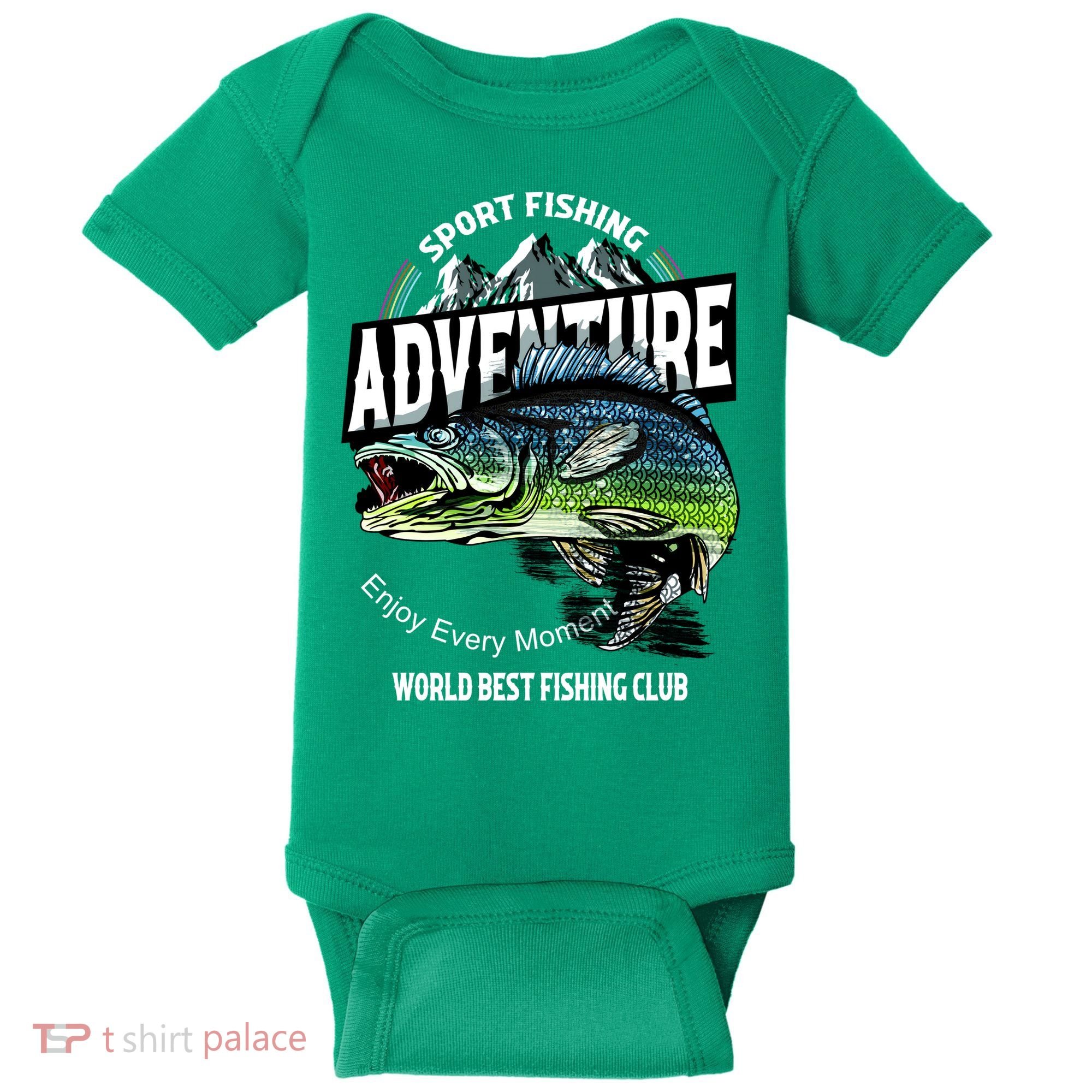 Sport Fishing Adventure Baby Bodysuit