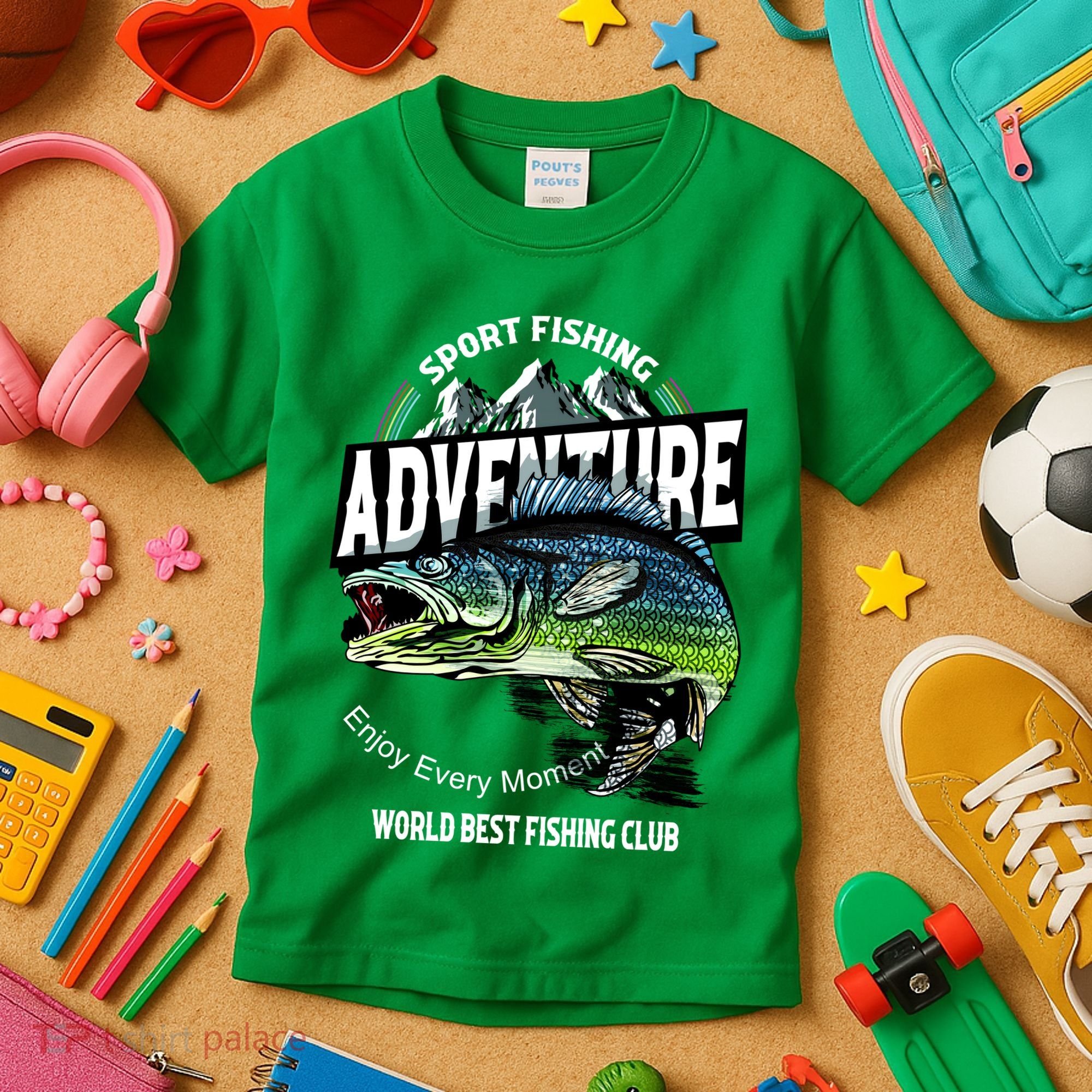 Sport Fishing Adventure Kids T-Shirt