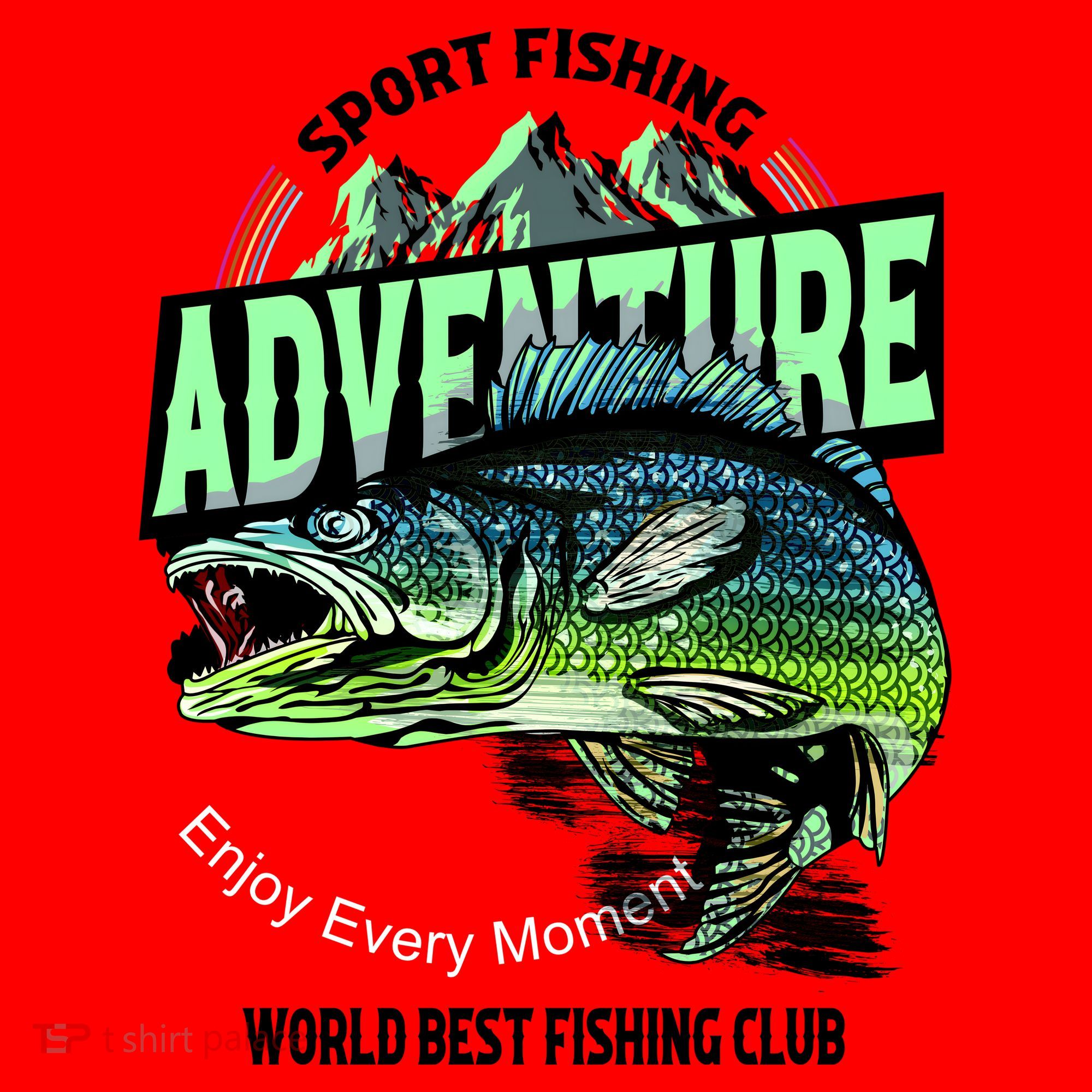 Sport Fishing Adventure Santa Hat
