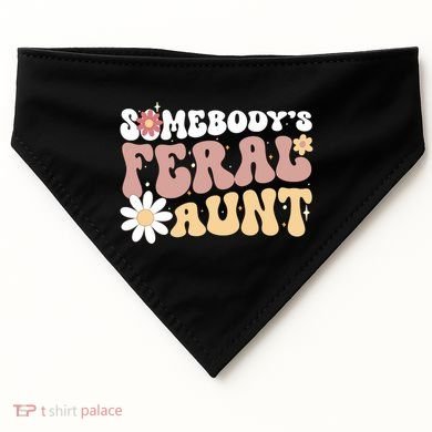 SomebodyS Feral Aunt USA-Made Doggie Bandana