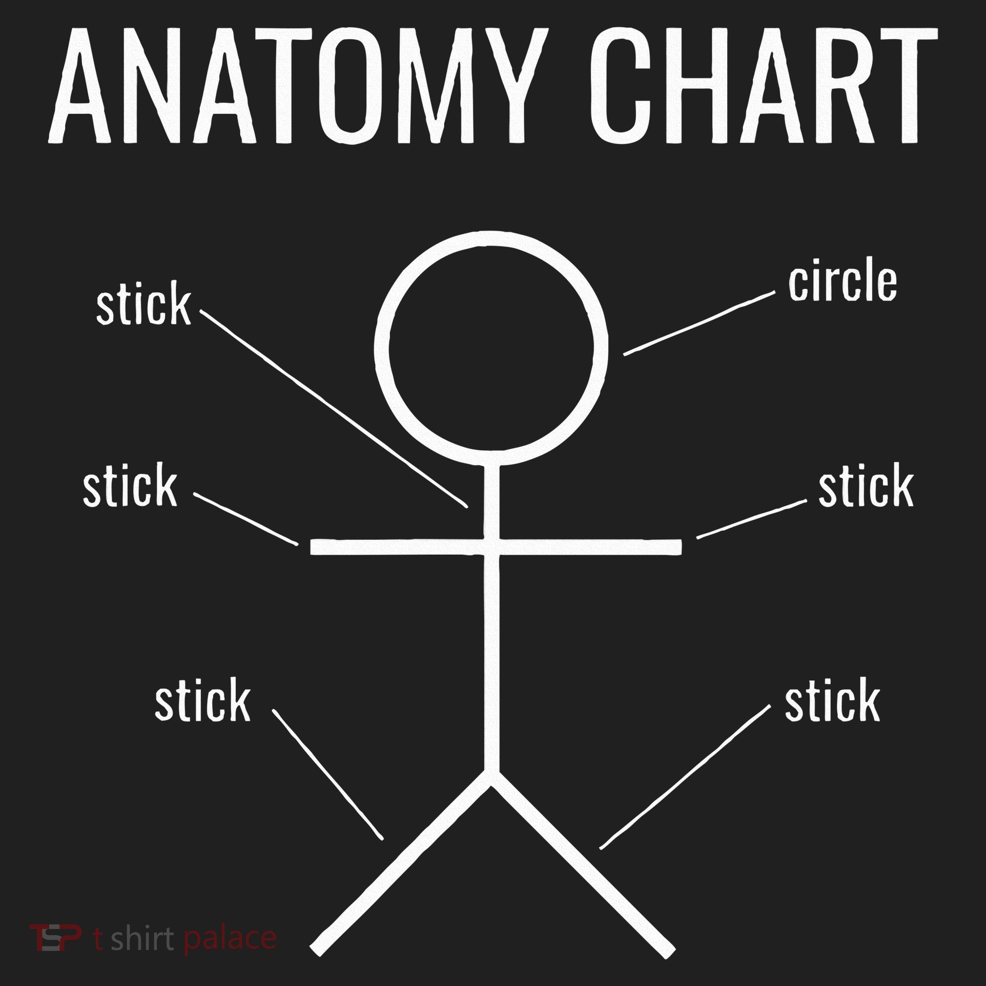 Stick Figure Anatomy Chart Beanie