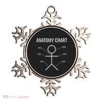 Stick Figure Anatomy Chart Ornament thumb 0