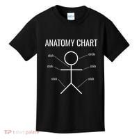 Stick Figure Anatomy Chart Kids T-Shirt thumb 0