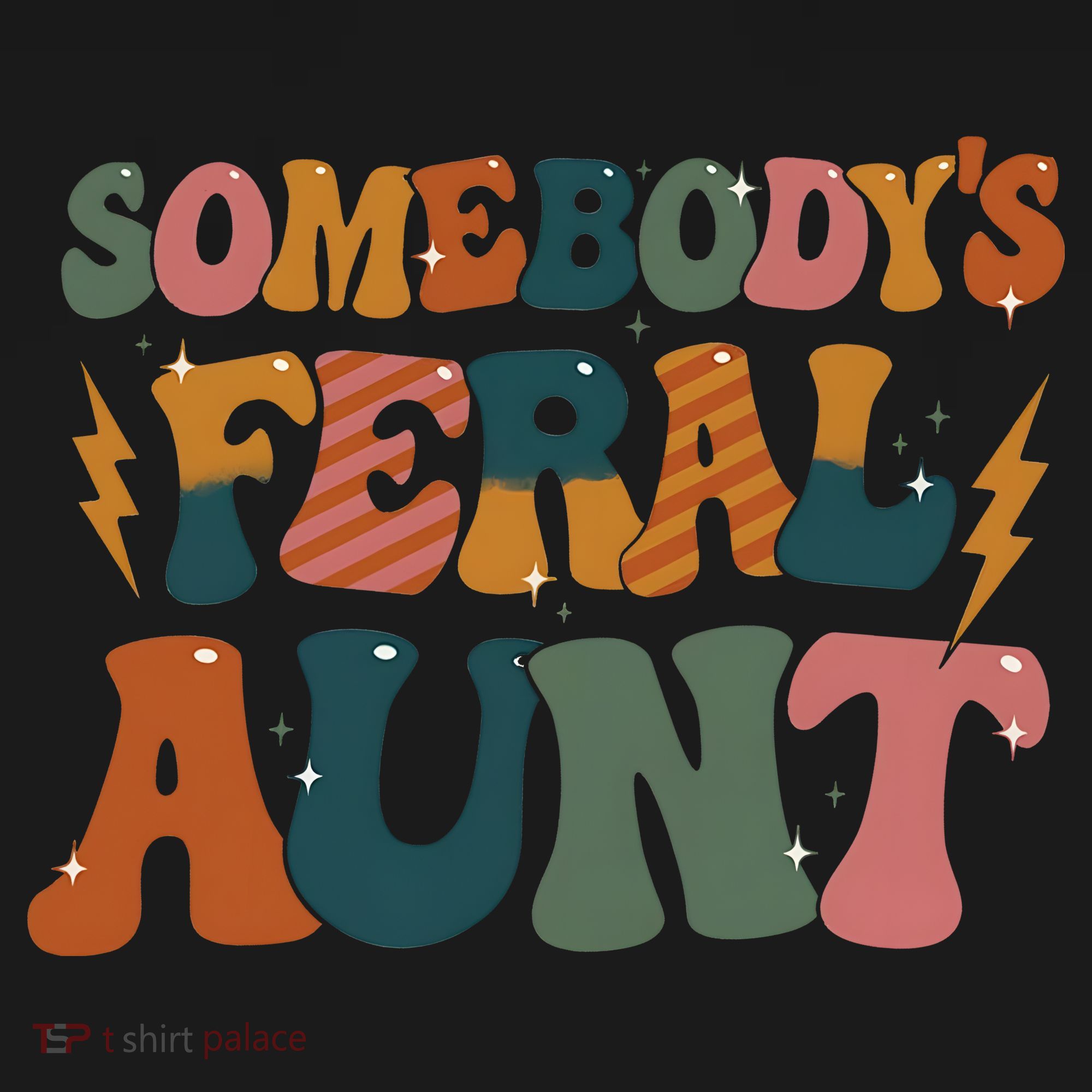 Somebodys Feral Aunt Auntie Family Coaster
