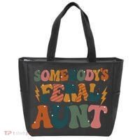 Somebodys Feral Aunt Auntie Family Tote Bag thumb 0