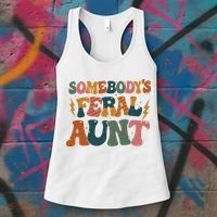 Somebodys Feral Aunt Auntie Family Women's Tank Top thumb 3