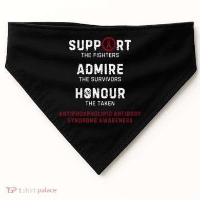 Support Fighters Antiphospholipid Antibody Syndrome USA-Made Doggie Bandana