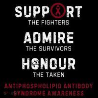 Support Fighters Antiphospholipid Antibody Syndrome Coaster thumb 2