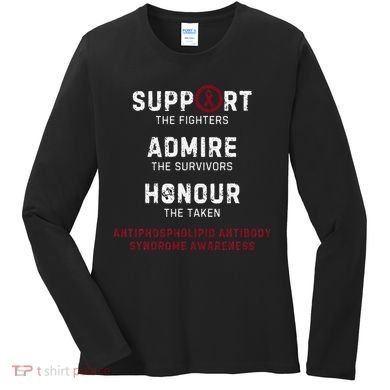 Support Fighters Antiphospholipid Antibody Syndrome Women's Long Sleeve Shirt