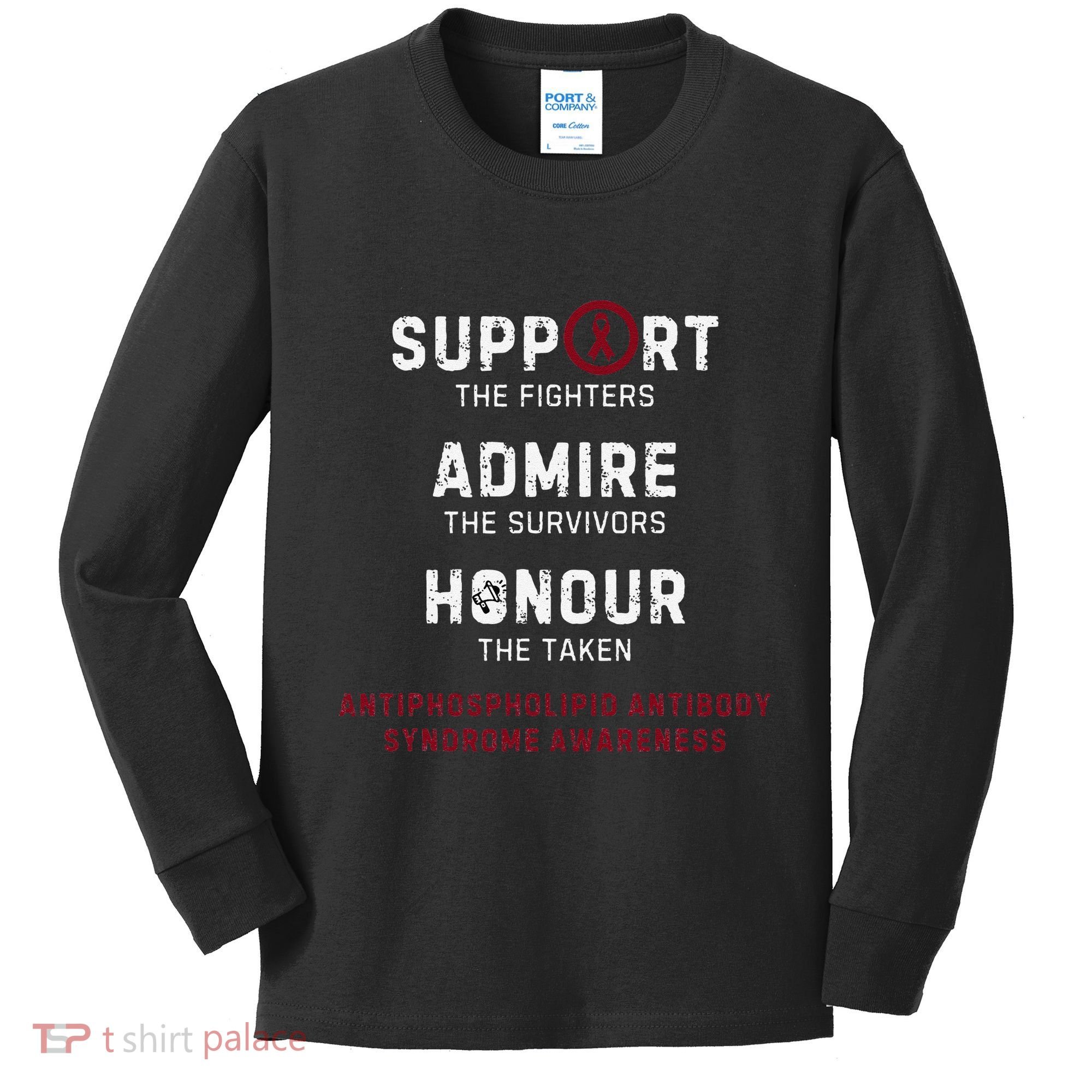 Support Fighters Antiphospholipid Antibody Syndrome Kids Long Sleeve Shirt