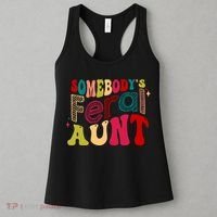 Somebody's Feral Aunt Groovy Mothers' Day Mom Aunt Women's Tank Top thumb 3