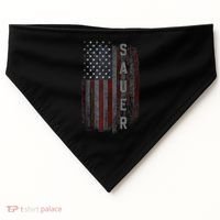 Sauer Family American Flag USA-Made Doggie Bandana thumb 0