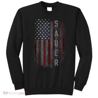 Sauer Family American Flag Sweatshirt