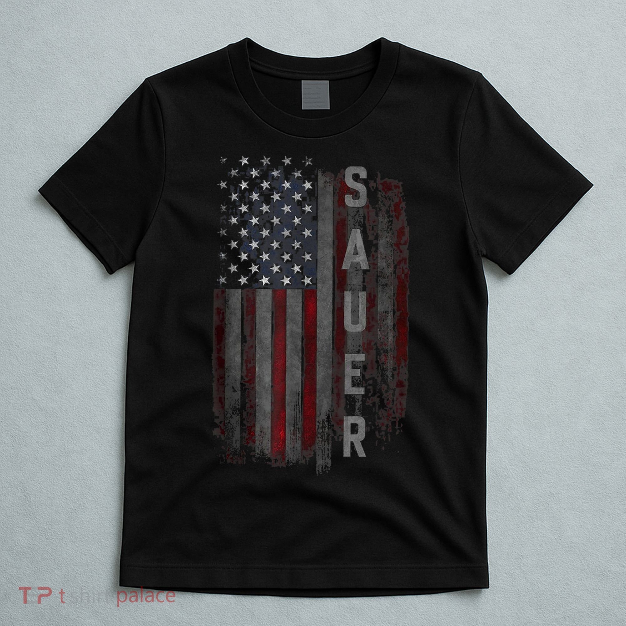Sauer Family American Flag T-Shirt