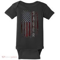 Sauer Family American Flag Baby Bodysuit thumb 0