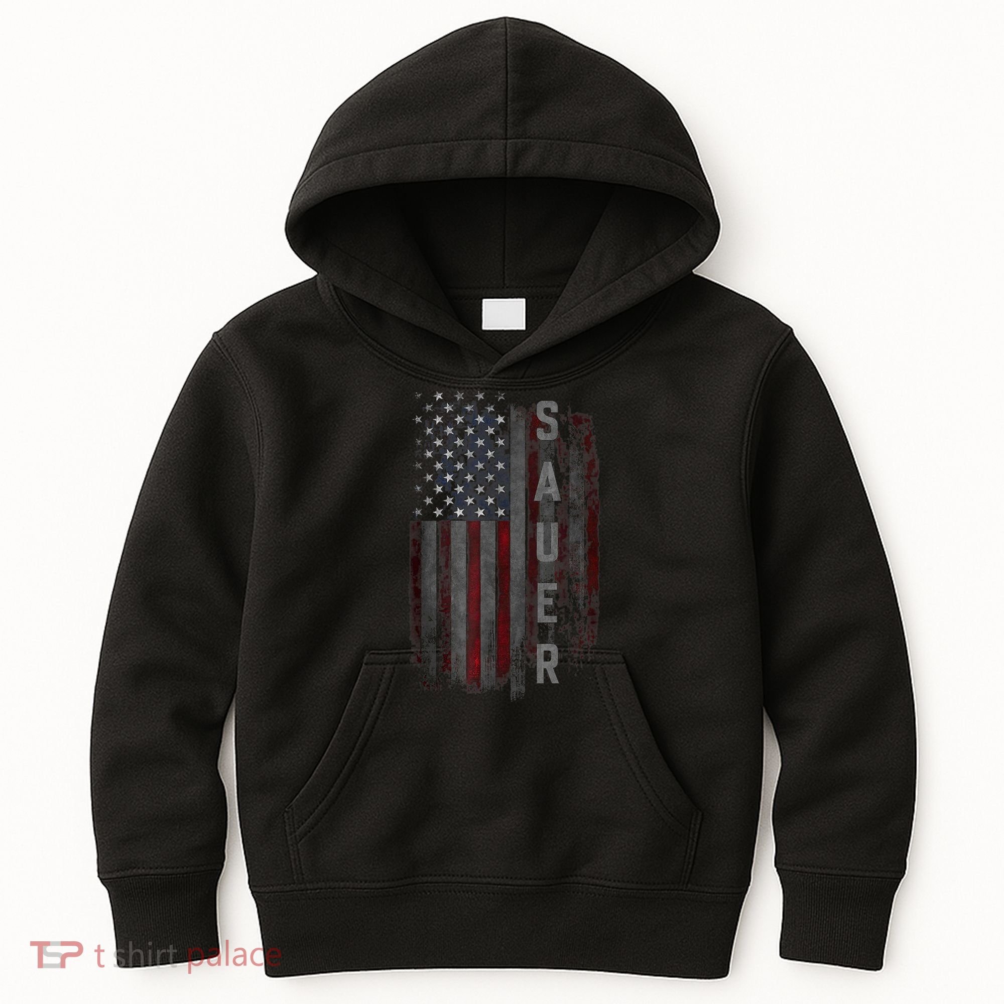 Sauer Family American Flag Kids Hoodie