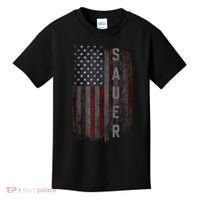 Sauer Family American Flag Kids T-Shirt thumb 0