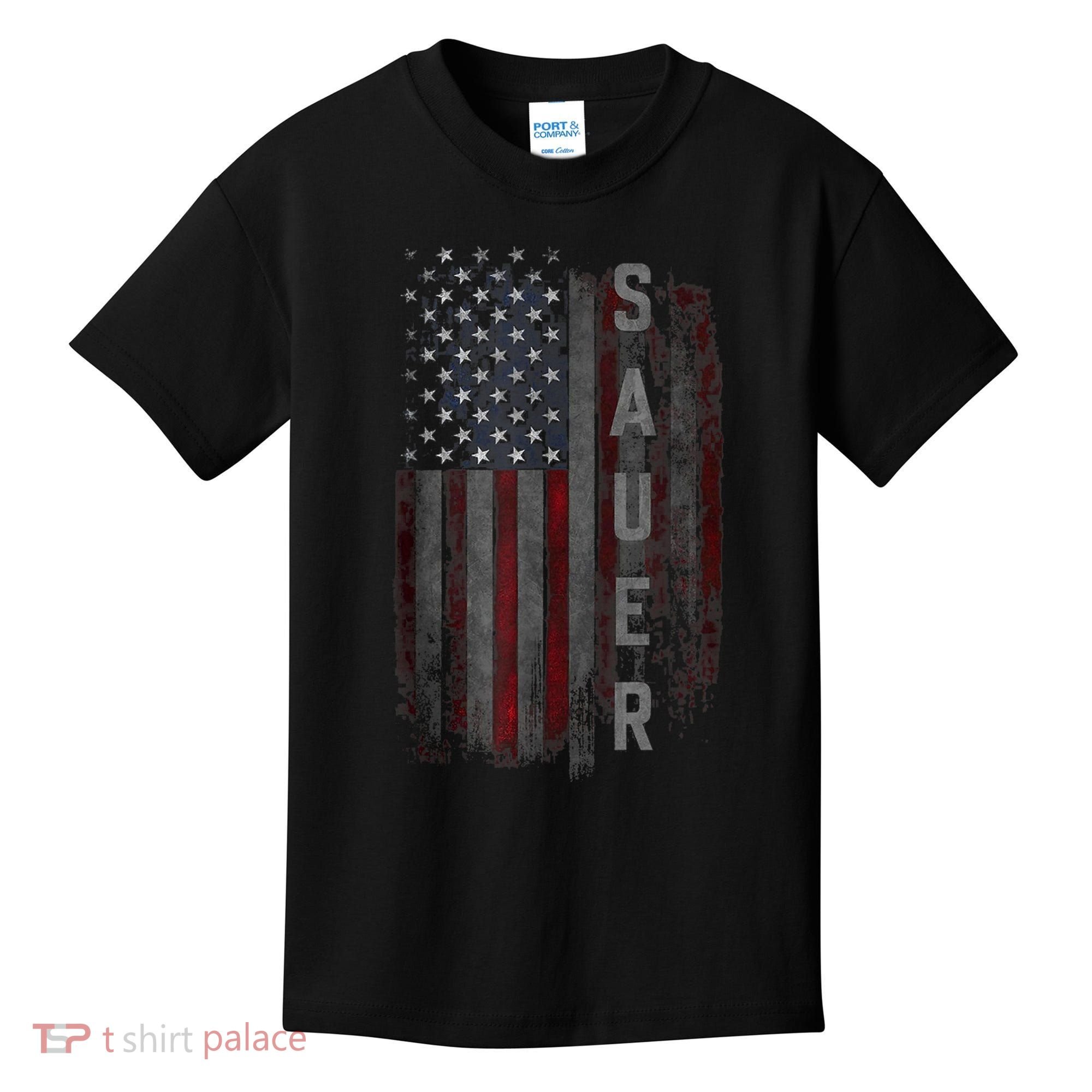 Sauer Family American Flag Kids T-Shirt