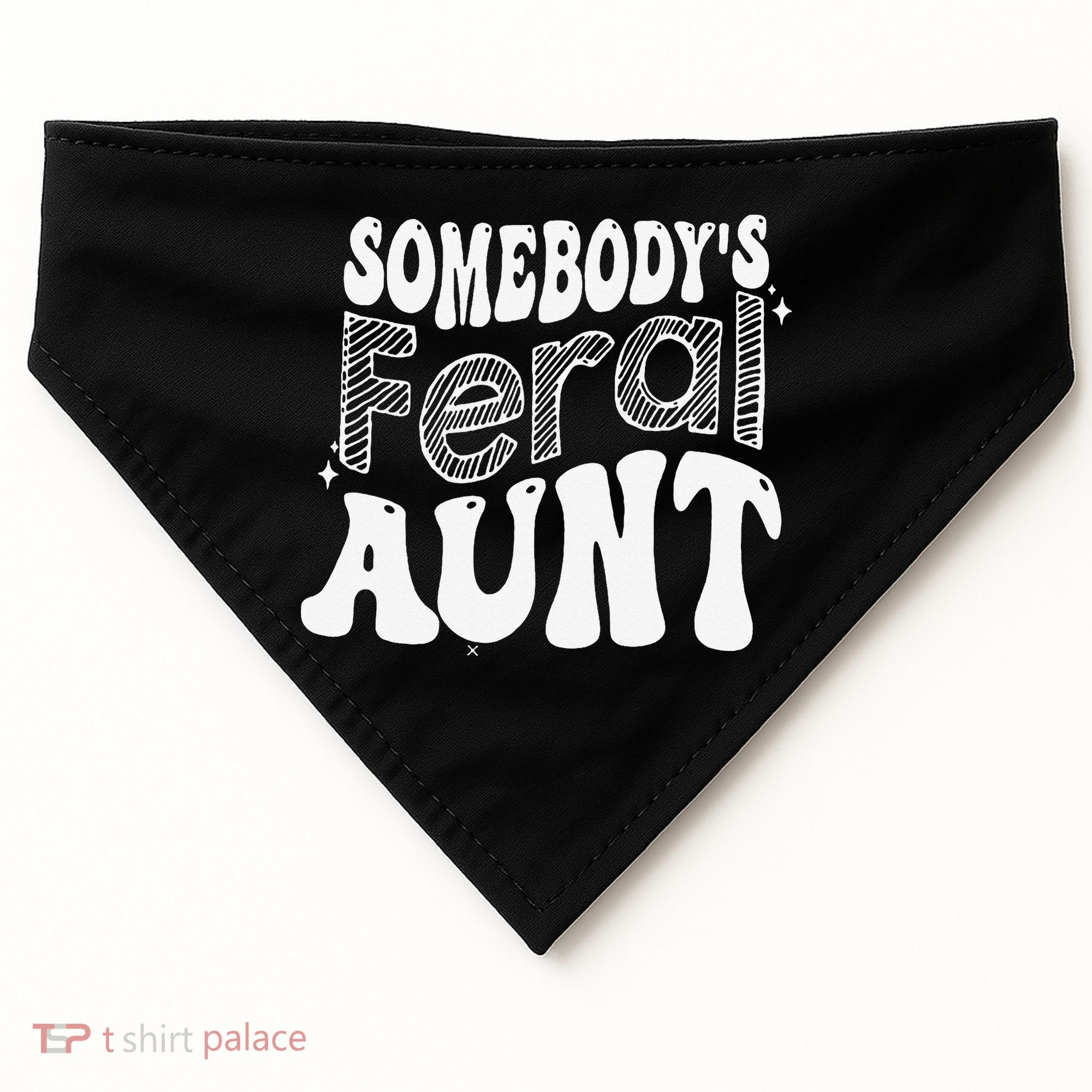 Somebody's Feral Aunt USA-Made Doggie Bandana