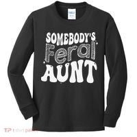 Somebody's Feral Aunt Kids Long Sleeve Shirt thumb 0