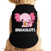Snaxalotl Funny Axolotl Pizza Cute Axolotl Doggie Tank thumb 0