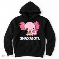 Snaxalotl Funny Axolotl Pizza Cute Axolotl Hoodie thumb 0