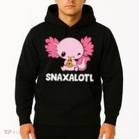Snaxalotl Funny Axolotl Pizza Cute Axolotl Hoodie thumb 2