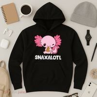 Snaxalotl Funny Axolotl Pizza Cute Axolotl Hoodie thumb 3