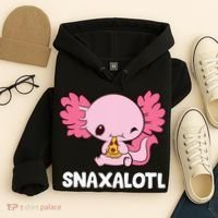 Snaxalotl Funny Axolotl Pizza Cute Axolotl Hoodie thumb 4