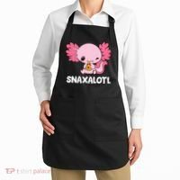 Snaxalotl Funny Axolotl Pizza Cute Axolotl Apron thumb 2