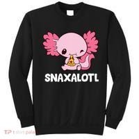 Snaxalotl Funny Axolotl Pizza Cute Axolotl Sweatshirt thumb 0