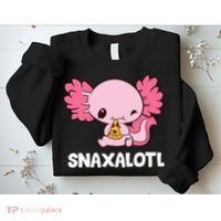 Snaxalotl Funny Axolotl Pizza Cute Axolotl Sweatshirt thumb 2
