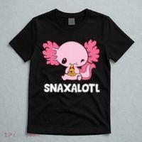 Snaxalotl Funny Axolotl Pizza Cute Axolotl T-Shirt thumb 5