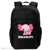 Snaxalotl Funny Axolotl Pizza Cute Axolotl Backpack thumb 0