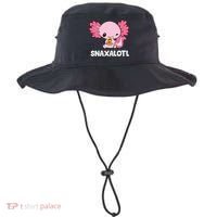 Snaxalotl Funny Axolotl Pizza Cute Axolotl Bucket Hat thumb 0