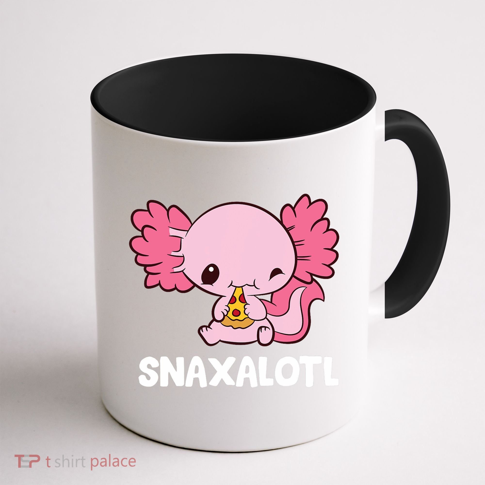 Snaxalotl Funny Axolotl Pizza Cute Axolotl Coffee Mug