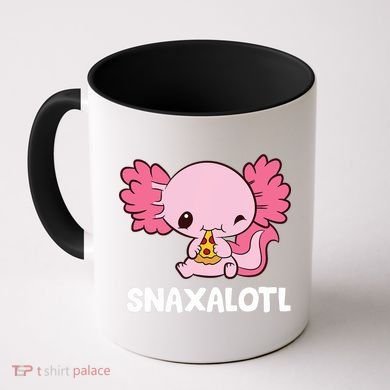 Snaxalotl Funny Axolotl Pizza Cute Axolotl Coffee Mug