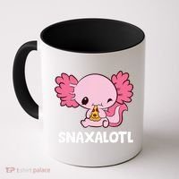 Snaxalotl Funny Axolotl Pizza Cute Axolotl Coffee Mug thumb 0