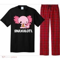 Snaxalotl Funny Axolotl Pizza Cute Axolotl Pajama Set thumb 0