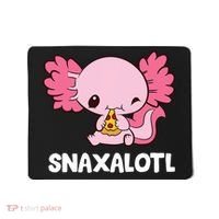 Snaxalotl Funny Axolotl Pizza Cute Axolotl Mousepad thumb 0