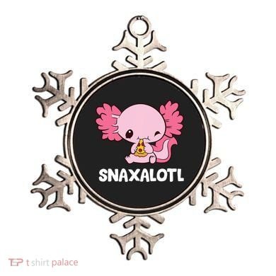 Snaxalotl Funny Axolotl Pizza Cute Axolotl Ornament