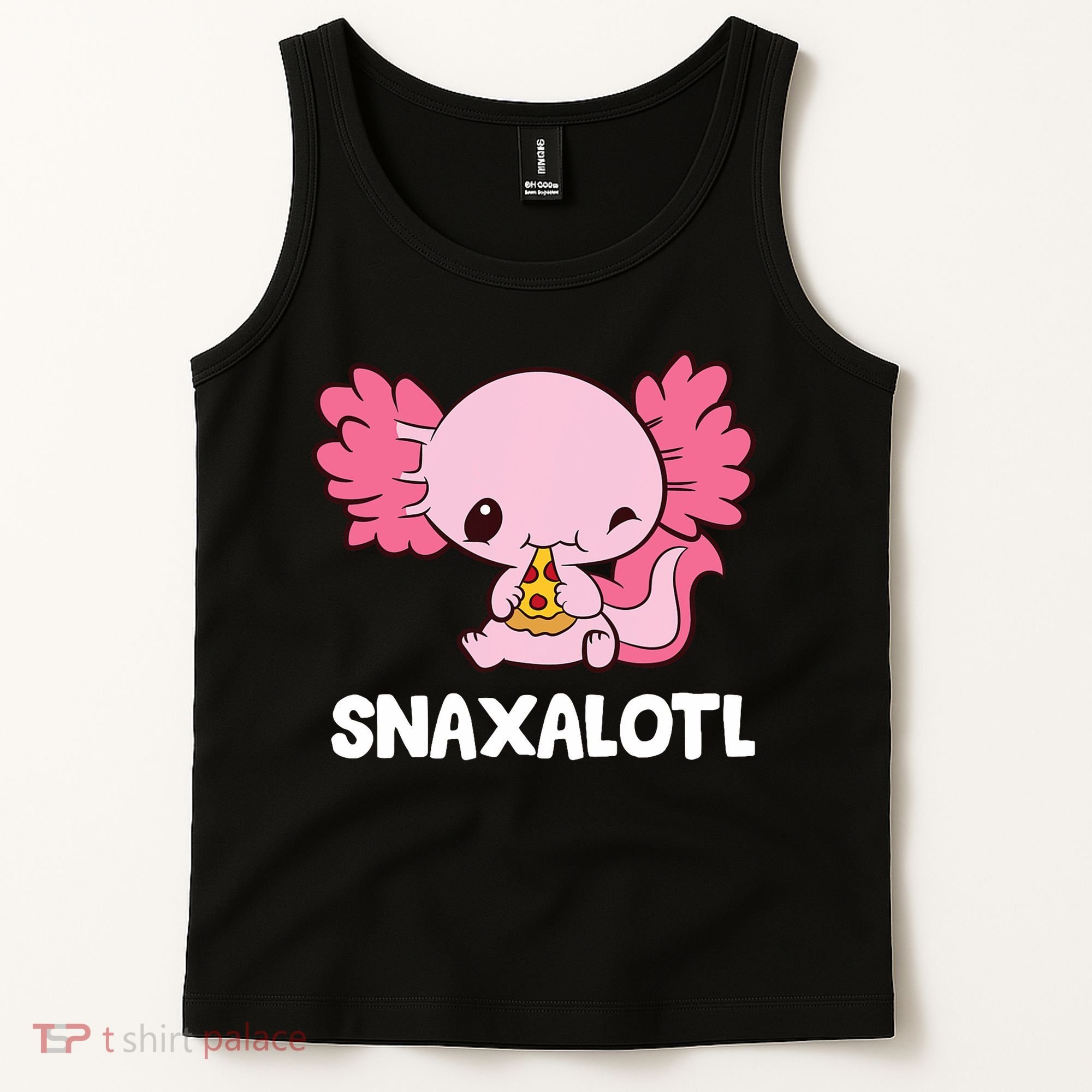 Snaxalotl Funny Axolotl Pizza Cute Axolotl Tank Top